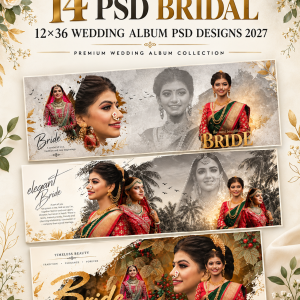 Bridal 12×36 Wedding Album PSD Designs 2027
